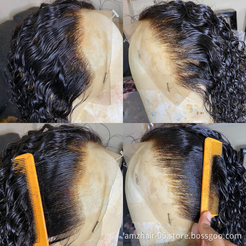 Yeswigs Afro Kinky Curly Hd Full Lace Front Wig Brazilian Virgin Human Hair Transparent Lace Frontal Closure Wig Pre Plucked